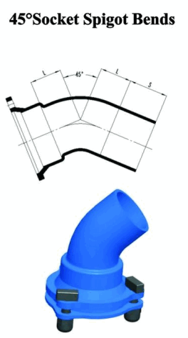 Curvas de torneira de soquete de 45°-1