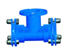 T de ramifica&ccedil;&atilde;o de flange com soquete duplo solto