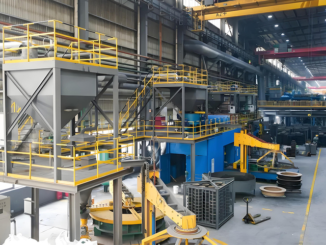 linha de produ&ccedil;&atilde;o de tubos de ferro d&uacute;ctil