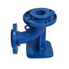 Curvatura de flange de p&eacute; de pato de 90&deg; com fluxo suave