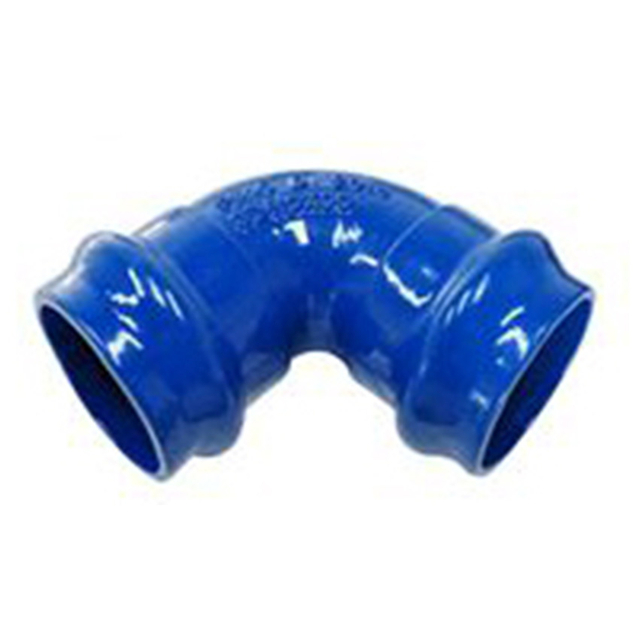 Curvatura dupla UPVC de 90&deg; com forro liso