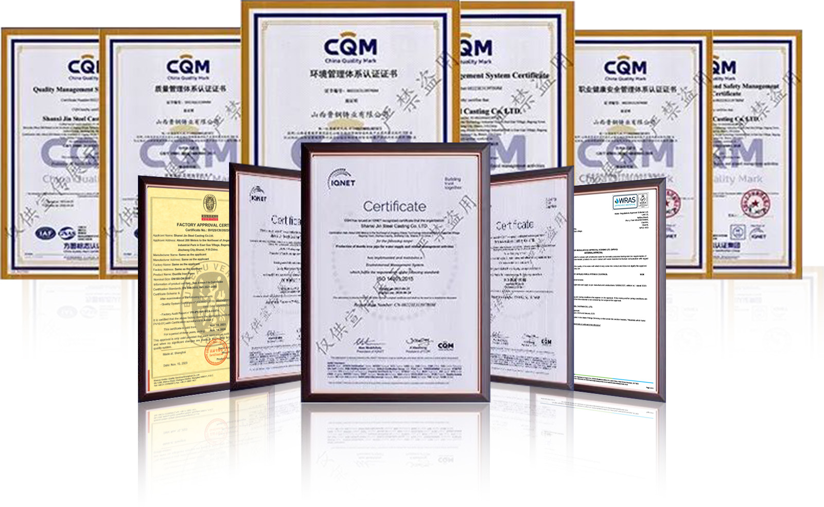 certificado de qualidade de tubo de ferro d&uacute;ctil